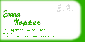 emma nopper business card